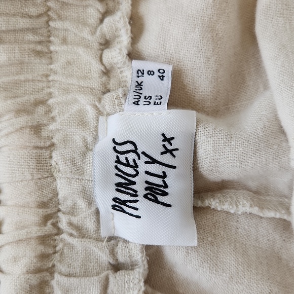 Princess Polly Linen Shorts Size 8 - Picture 6 of 14
